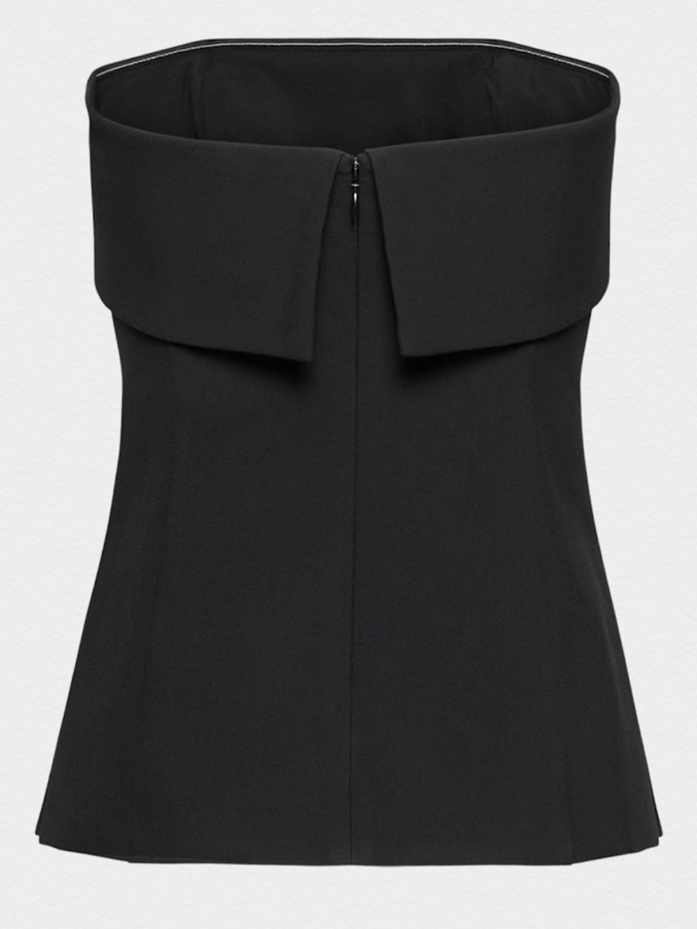 Aritzia Babaton Black Strapless Fold-Over Top - Picture 2 of 5